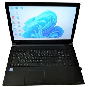 ★【驚速 TOSHIBA B55/M i3-7130U 2.7GHz x4+8GB+SSD256GB 15.6インチノートPC】Win11+Office2021 Pro/USB3.0/HDMI■D072823