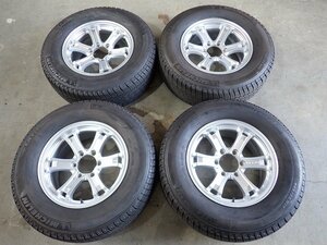 QR7067【送料無料265/65R17】Weds KEELER サーフ プラドなどに 中古夏タイヤSET ●17×7.5J 139.7/6H ET25●【個人宅配達不可】