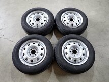 QR7165【送料無料175/70R14】カローラフィールダー 80シエンタ ポルテ ヤリス 中古夏スチールセット ■14×5J 100-114.3/4HM 約ET40■_画像1