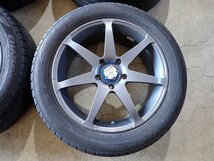 QR7170【送料無料215/55R17】エスティマ オデッセイ RAYS ベルサス CAMPIONATO-SS7 中古夏アルミセット ■17×7J 1143./5H ET50■_画像2