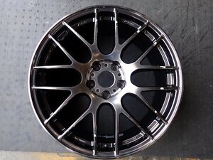 MF8753【送料無料19インチ】1本 WORK EMOTION エモーション EMT-M8R 中古ホイール ローダウン カスタム車に■19×8.5J 114.3/5H ET30■