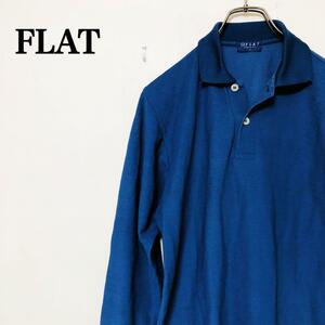 2303-0610 FLAT мужской длинный рукав рубашка-поло с длинным рукавом хлопок серия SS простой Silhouette 