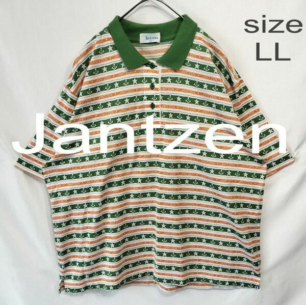 【Vintage】Jantzen ジャンセン 総柄 ポロシャツ