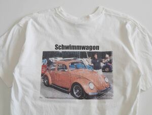 90s 誰やねん tシャツ フォトプリント USA製 ヴィンテージ 70s 80s アメリカ製 車 半袖 白T fruit of the loom anvil