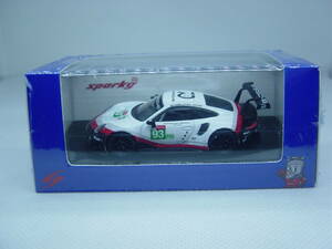 送料220円～ spark 1/64 Porsche 911 RSR Porsche GT Team LMGTE Pro class 24H Le Mans 2018 #93 ポルシェ ル・マン