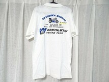 新品 80年代 ビンテージ '89 SUZUKA 8HOURS 鈴鹿8耐 EDWIN&WTW racing team ホンダ VFR750R バイク レーシング 旧車 Tシャツ レトロ 当時物_画像1