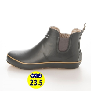 レディースレインブーツ　レインシューズ　長靴　雨靴　天然ゴム素材　新品『20088-GRY-235』23.5cm　在庫一掃セール