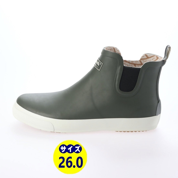 メンズレインブーツ　レインシューズ　長靴　雨靴　天然ゴム素材　新品『20088-KHA-260』26.0cm　在庫一掃セール！
