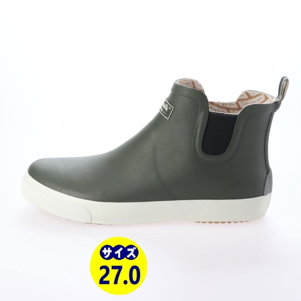 メンズレインブーツ　レインシューズ　長靴　雨靴　天然ゴム素材　新品『20088-KHA-270』27.0cm　在庫一掃セール！