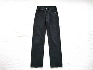 90s Levi's 501 スペイン製 ブラック オリジナルレングス W29L32 先染め 後染め ネイビー インディゴ USA ユーロリーバイス Vintage