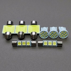 爆光！BR系 レガシィツーリングワゴン ルームランプ バニティ 8個セット T10 LED ホワイト スバル /8/t31/f3