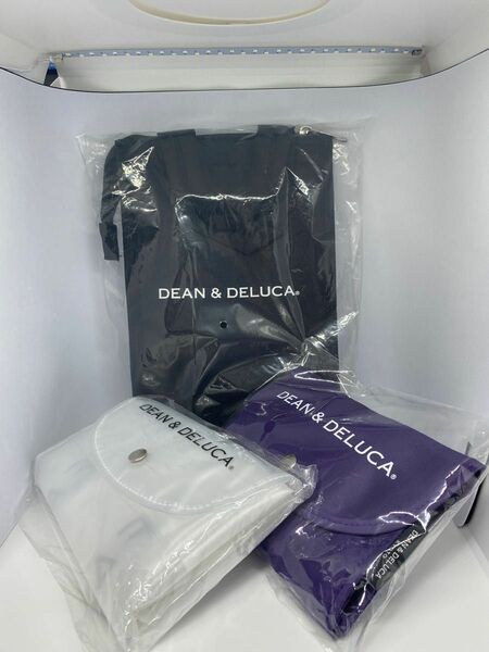 DEAN&DELUCA★保冷バッグ黒S★エコバッグ★クリア★パープル★限定品