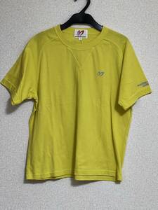 ■新品未使用 MASTER BUNNY EDITION マスターバニーエディション 半袖 丸首シャツ カーキ色 黄色 サイズ4(M) メンズ ゴルフ 
