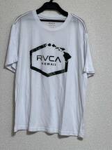 ■新品未使用 RVCA ルーカ ハワイ購入 半袖 Tシャツ ホワイト 白 サイズS 前ロゴ メンズ HAWAII ハワイアン サーファー 海 　定価7000円_画像1
