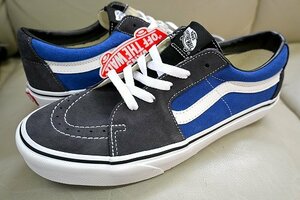 新品未使用 USA企画 VANS バンズ SK8-LOW スケートロー ブルー チャコール VN0A5KXD10U US8 26センチ 送料無料