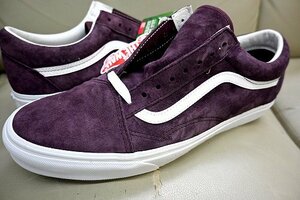 新品未使用 VANS バンズ USA企画 OLD SKOOL オールドスクール PIG SUEDE スエード 革 レザー 撥水 VN0A5JMIBEF パープル US12 30センチ