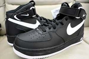 新品未使用 NIKE ナイキ AIR FORCE 1 MID '07 エア フォース 1 MID '07 MDV0806 ブラック ホワイト 白 黒 US9 27センチ 送料無料