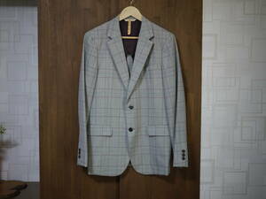  beautiful goods TAKEO KIKUCHI Takeo Kikuchi 40ct&525 spring summer jacket Glenn check red series over pen Italy cloth 2B tailored 