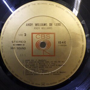 LP レコード ANDY WILLIAMS DELUXE アンディ ウィリアムス デラックス モア ブルーレディに紅いバラ 他 【VG+】 E9433Aの画像5