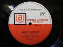 LP レコード FRACIS LAI フランシス レイ The Best of FRANCIS LAI ザ ベスト オブ フランシス レイ 【E+】 M3788X_画像3