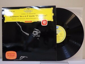 LP レコード Herbert von Karajan ヘルベルト フォン カラヤン Beethoven No.6 Pastorale ベートーヴェン 交響曲 第6番 田園【E+】 M3973B