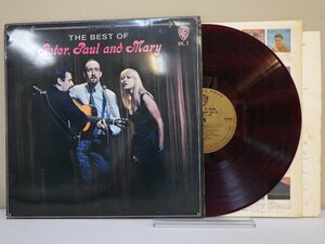 LP レコード 赤盤 THE BEST OF Peter Paul and Mary ベスト オブ ピーター ポール アンド マリー 第2集【E-】 M3960B