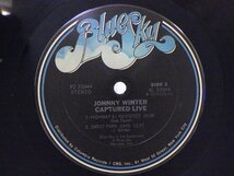 LP レコード JOHNNY WINTER ジョニー ウインター CAPTURED LIVE 【E+】 E10064K_画像4