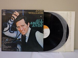 LP レコード 2枚組 ANDY WILLIAMS アンディ ウィリアムス ALL ABOUT ANDY 【E+】 D15638J