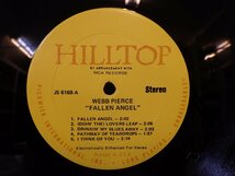 LP レコード WEBB PIERCE ウェッブ ピアース FALLEN ANGEL 【VG+】 D15120E_画像4