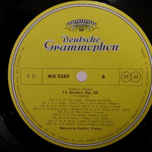 LP レコード 帯 Maurizio Pollini マウリツィオ ポリーニ CHOPIN ショパン 練習曲集 作品10 作品25 【E+】 D15752Jの画像4