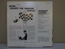 LP レコード ROSEMARY CLOONEY ローズマリー クルーニー ROSIE SOLVES THE SWINGIN RIDDLE 【E+】 D15801J_画像2