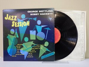 L P レコード GEORGE WETTLING ジョージ ウェットリング BOBBY HACKETT ボビー ハケット JAZZ SESSION 【E+】 D15789J