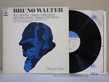 LP レコード Bruno Walter ブルーノ ワルター Beethoven ベートーヴェン Mendelssohn メンデルスゾーン ヴァイオリン協奏曲 【E+】 D16075B_画像1