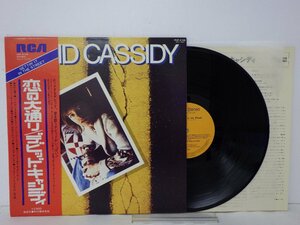 LP レコード 帯 DAVID CASSIDY デビッド キャシディ Gettin’ It in the Street 恋の大通り 【E-】 E11248H