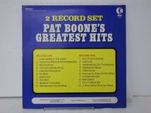 LP レコード 2枚組 PAT BOONE パット ブーン PAT BOONE'S GREATEST HITS パット ブーン グレイテスト ヒッツ 【E+】 E11285Y_画像2