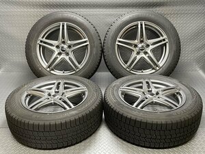 【中古】エスティマ エリシオン エクストレイル 215/60R17 WAREN 17×7J+48 5穴114.3 GOODYEAR ICE NAVI8 ハブ径73 テーパー (23060128)$