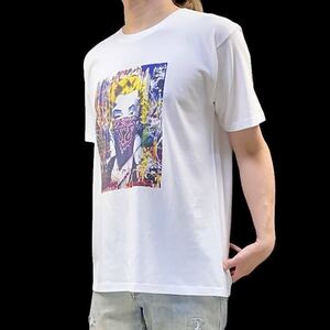 新品 ミスターブレインウォッシュ マリリンモンロー バンダナ アート Tシャツ S M L XL ビッグ オーバー サイズ XXL~5XL ロンT パーカー 可