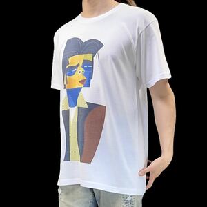 新品 ビッグ プリント デフォルメ 抽象画 ベニチオデルトロ トラフィック 俳優 Tシャツ S M L XL オーバー サイズ XXL~5XL ロンT パーカー