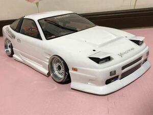 送料無料　1/10 日産　180SX 後期　塗装済　未走行　ドリフト　ラジコンボディ　ヨコモ YOKOMO NISSAN DRIFT