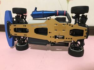 送料無料　1/10 未走行　京商　V-ONE エンジンカー　ラジコン車体　OS MAX CV-R サンワ RX-201 KYOSHO SANWA 当時物