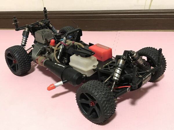 送料無料　美品　1/10 HPI RACING SUPER NITRO RS4 Rally カスタム多数 エンジンカー ラジコン車体　当時物　パープル　アルミナックル等