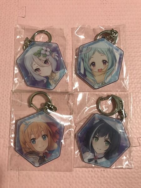 送料無料 プリンセスコネクト!Re:Dive メモリーピースキーホルダー ペコリーヌ キャル コッコロ ミヤコ アクリルキーホルダー セット