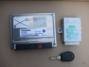 * BMW E36/7 Z3 latter term Roadster 226S M54 DME control unit engine computer -EWS unit key 7511570 6912145 * CN22