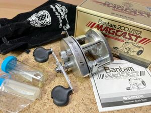 ★即決！稀少 オールド シマノ バンタム マグキャスト 200SG 超美品！機関好調 Bantam MAGCAST 箱・袋付き★