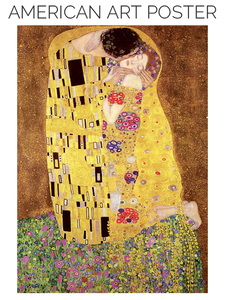 アメリカン アートポスター クリムト The Kiss (1694) 接吻 Klimt 絵画 名画 画家 代表作 有名 壁掛け 西海岸風 インテリア アメリカン雑貨