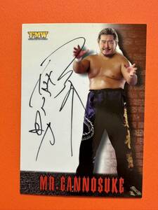 ミスター雁之助　直筆サインカード　autograph Card FMW さくら堂　A