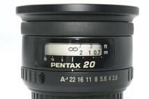 ★外観美品★ PENTAX ペンタックス SMC PENTAX-FA 20mm F2.8 広角単焦点レンズ Kマウント #573_画像10