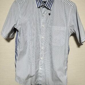 giraffe メンズ 半袖 シャツ M ストライプ