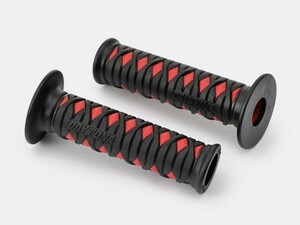 デイトナ 99263 GRIPPY GRIP グリッピーグリップ GG-D-KATANA 120mm ブラック×レッド ハンドルグリップ エンド貫通