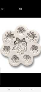  rose. silicon mold!! resin discount un- possible hand made 